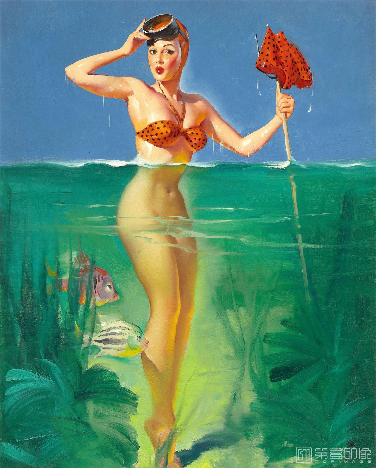 油画-吉尔·艾尔夫格雷恩 Gil Elvgren 作品集-132